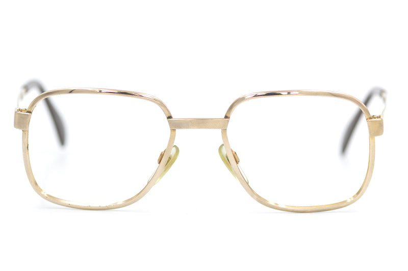 Menrad 371 vintage glasses. Mens vintage glasses. Mens 70s glasses. Gold square glasses. 70s square glasses.