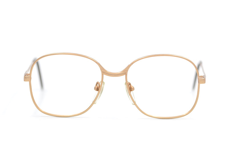 DIK 510 vintage glasses. Womens vintage glasses. 70s vintage glasses. Women's 70s vintage glasses. Bronze metal glasses.
