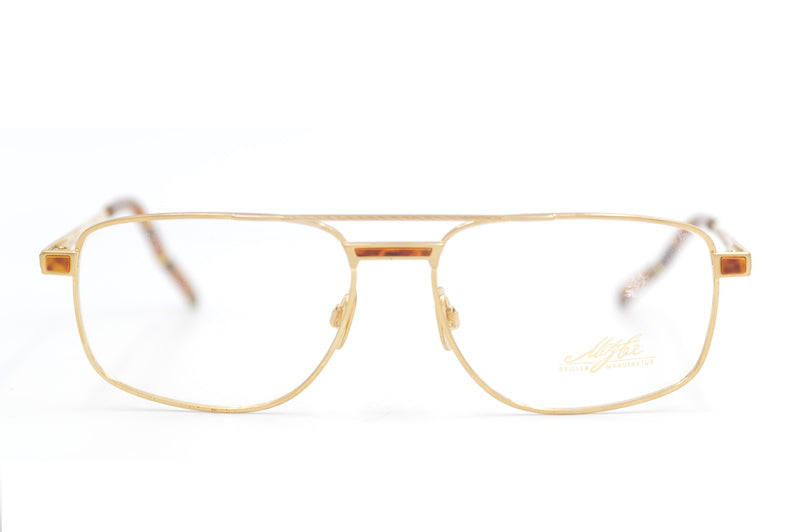 Metzler 7327 vintage glasses. Mens vintage glasses. High quality glasses. Luxury eyewear. Retro glasses. Gold aviators. 