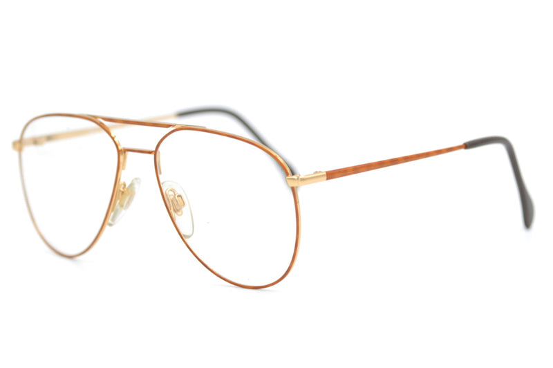 R & H 4471 Vintage Aviator Glasses. Aviator Eyeglasses. Vintage Eyeglasses. 80s Vintage Glasses.