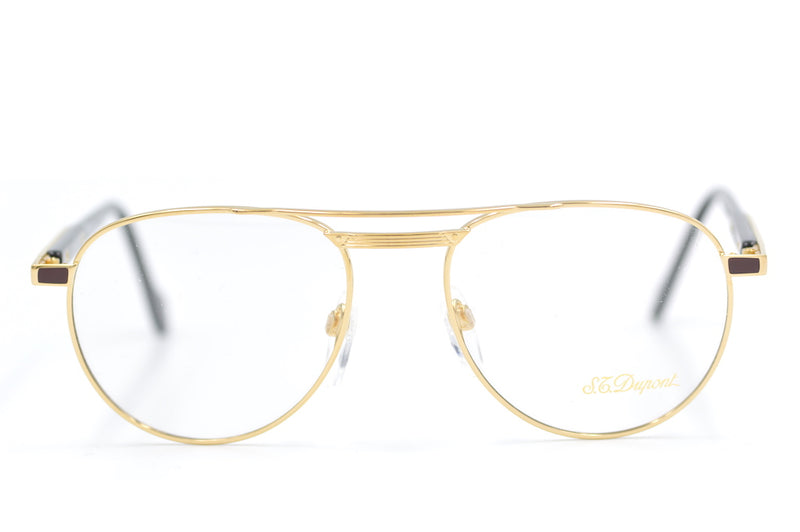 S.T. Dupont D004 Vintage Glasses.  Rare Vintage Glasses. Luxury Glasses. Luxury Eyeglasses. Designer Vintage Glasses. Round Vintage Glasses. Mens Round Glasses. Buy Vintage Glasses Online.  Luxury Eyewear.