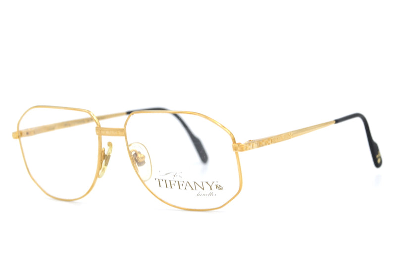 Tiffany Lunettes. Tiffany 129 Vintage Glasses. Tiffany Glasses. Mens Vintage Glasses. 23kt Gold Plated Glasses. Rare Vintage Glasses. Luxury Glasses.