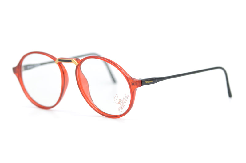 Carrera 5339 30 Vintage Glasses. Red round glasses. Red vintage glasses. Red Carrera glasses.