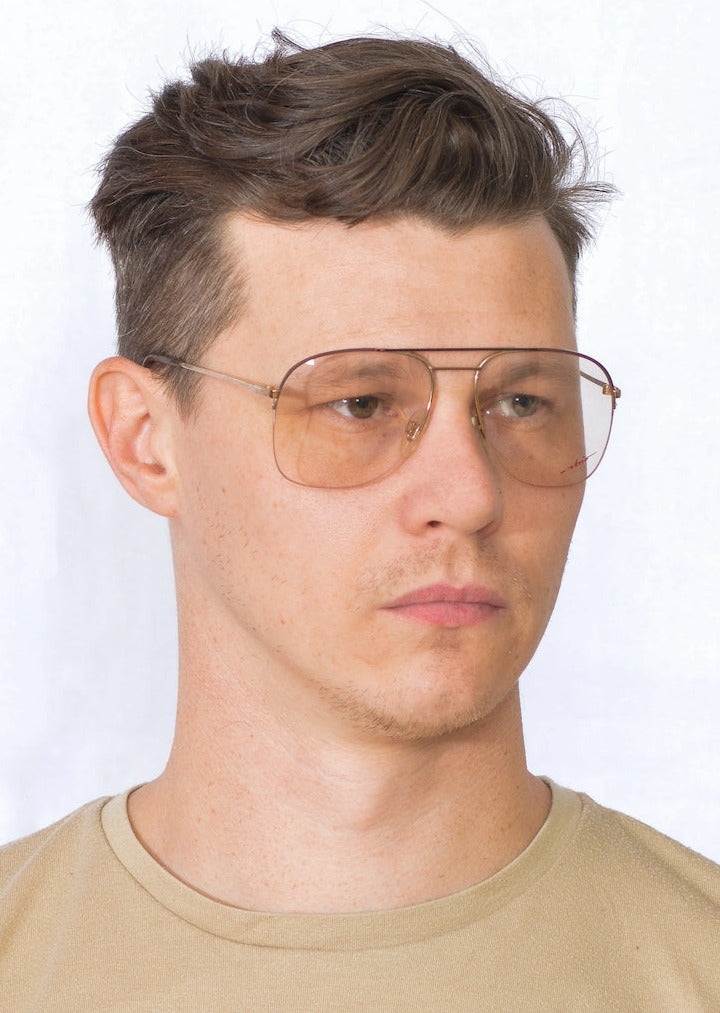Atrio 325 501 Vintage Glasses. House of Gucci Vintage Glasses. Adam Driver aviator glasses.