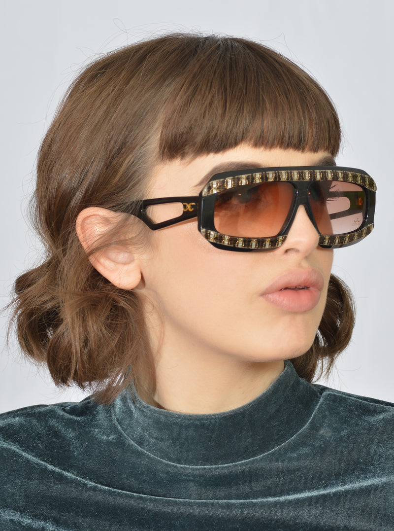 Claudia Carlotti Zenith Vintage Sunglasses. 1980's Vintage Sunglasses. Sustainable Sunglasses. Rare Vintage Sunglasses. Hip Hop Sunglasses.