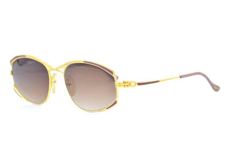 Fred Joyau Vintage Sunglasses. Rare Vintage Sunglasses. 22KT Gold Plated Sunglasses. Rare Designer Sunglasses.