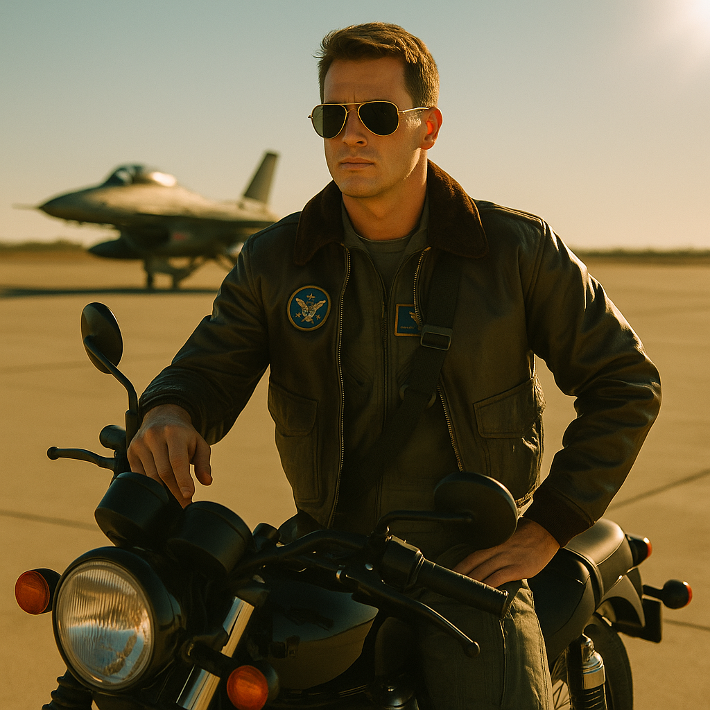 Top Gun Style Aviator Pilot Sunglasses