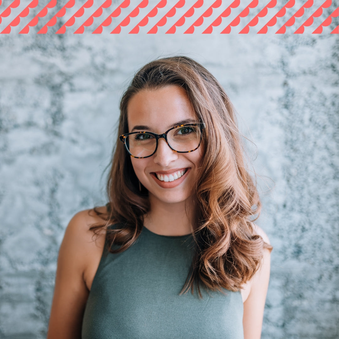 Woman wearing glasses with Anti Reflective lenses 
