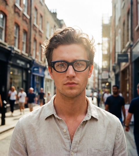 Buddy Holly Style Vintage Glasses