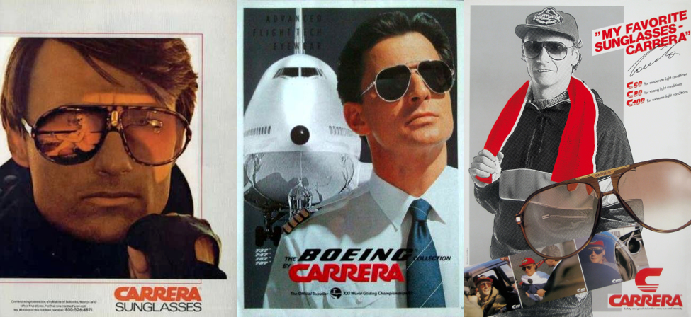 Vintage Carrera Glasses, Vintage Carrera Sunglasses, Sunjet by Carrera, Boeing by Carrera, Porsche Design by Carrera