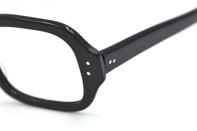 70s Black Square Glasses