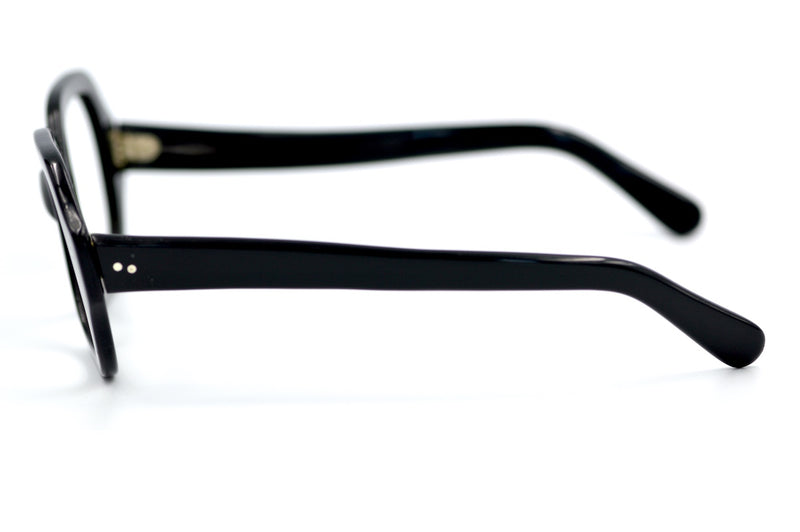 70s Black Square Glasses