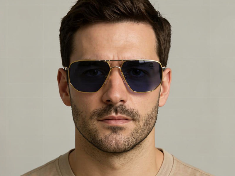 Alfa Romeo 113 Vintage Sunglasses. Vintage Alfa Romeo. Men's vintage sunglasses. Men's stylish sunglasses. Brad Pitt F1 Movie style sunglasses.