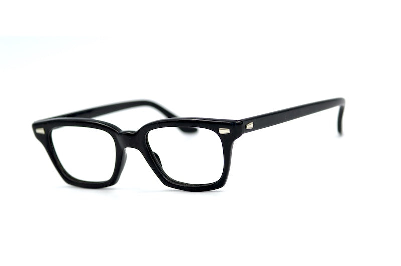 Mantor Scots Prince 1950s Black Square Vintage Glasses