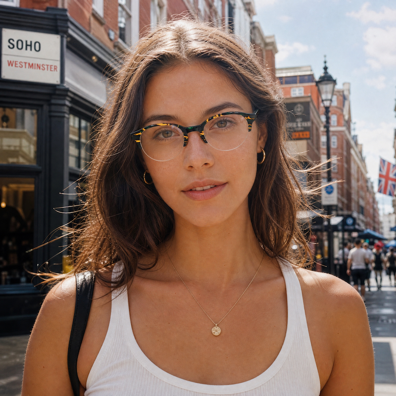 Anglo American Eyewear 288A. Anglo American Eyewear Vintage Glasses. Unisex Vintage Glasses. Supra Vintage glasses. 