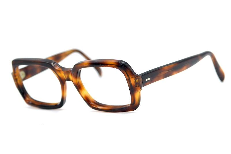 Barrister brown tortoiseshell vintage glasses