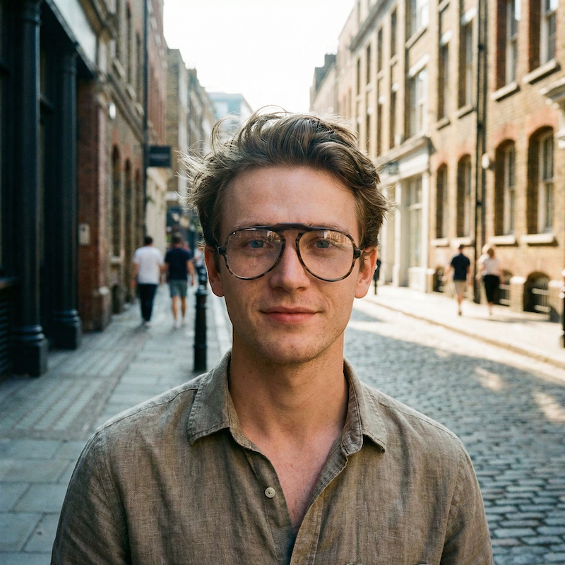 Bridges men's brown aviator glasses. Men's 70s aviator vintage glasses.