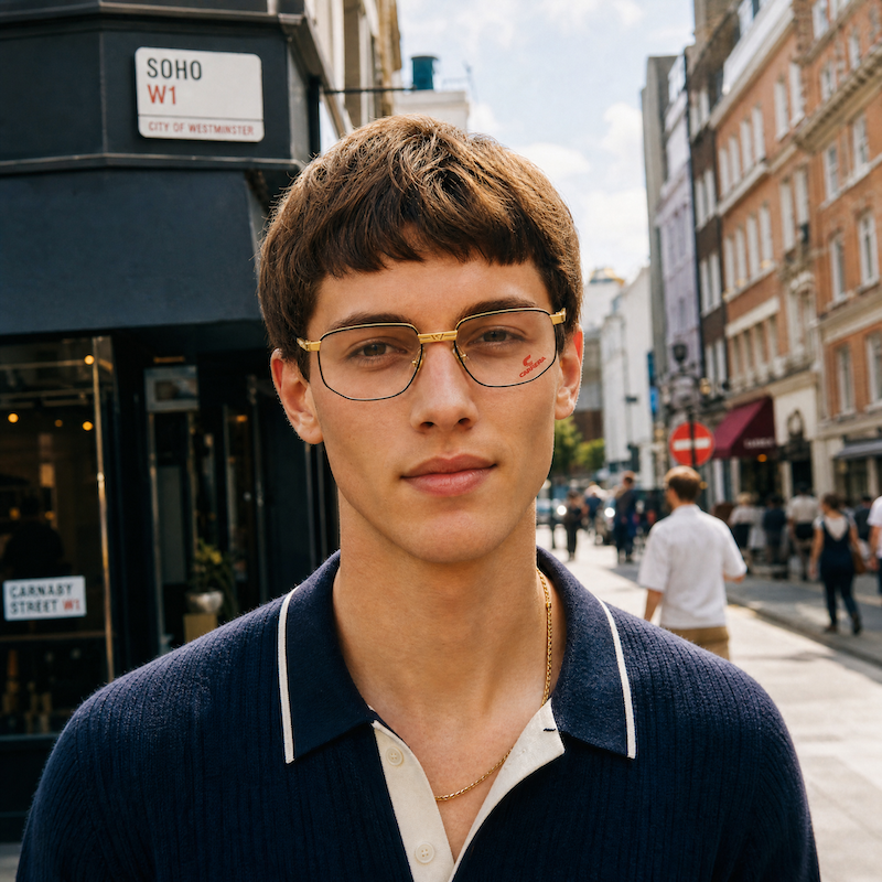 Carrera 5373 91 men's mod style vintage glasses.