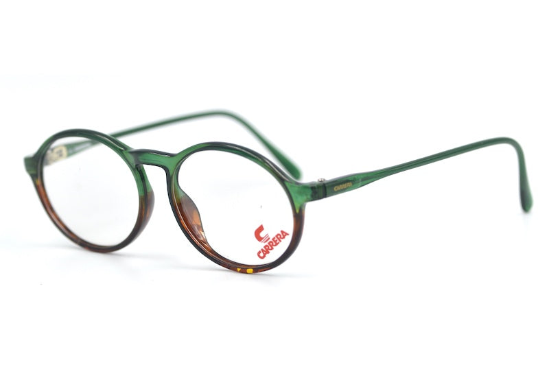 Carrera 5381 green and brown oval vintage glasses. 