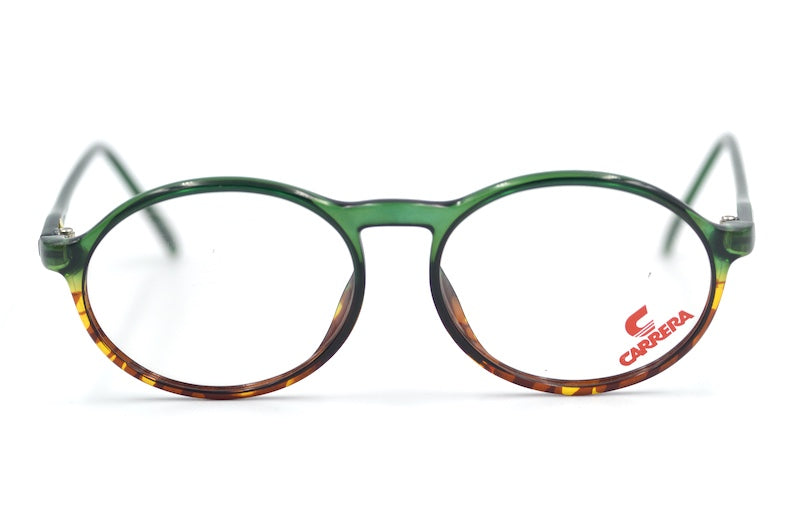 Carrera 5381 green and brown oval vintage glasses. 