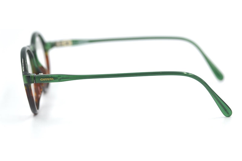 Carrera 5381 green and brown oval vintage glasses. 