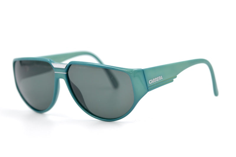 Carrera 5417 60 green oversized vintage sunglasses. Men's Carrera sunglasses. 