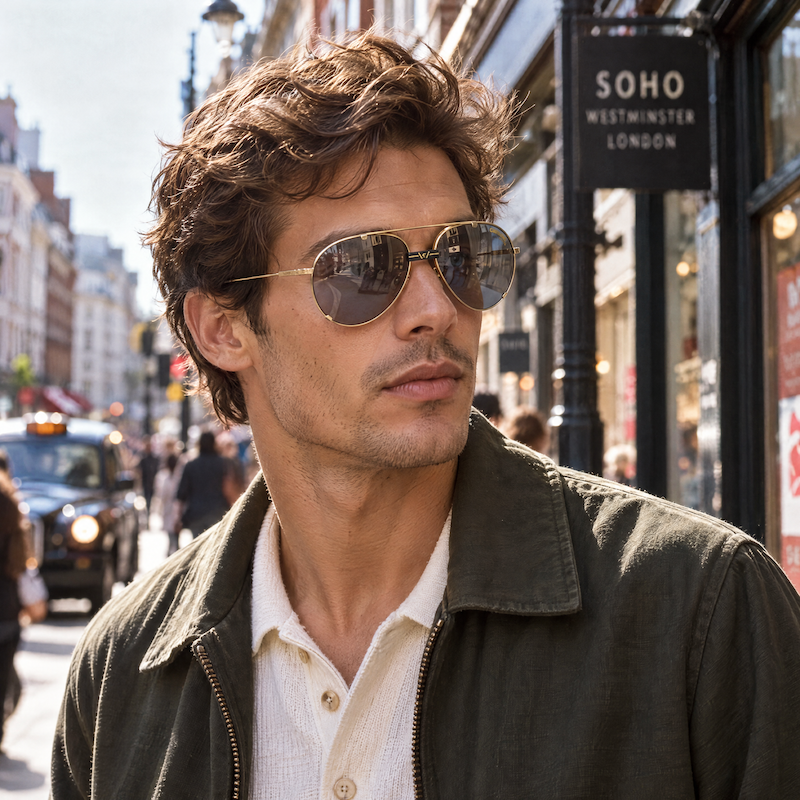 Carrera 5463 90 men's aviator polarised vintage sunglasses