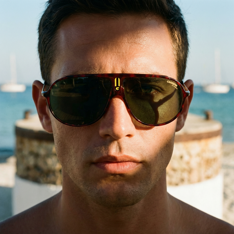Carrera 5467 31 vintage sunglasses. Men's Carrera sunglasses. Aviator Carrera sunglasses. Vintage Carrera sunglasses. 