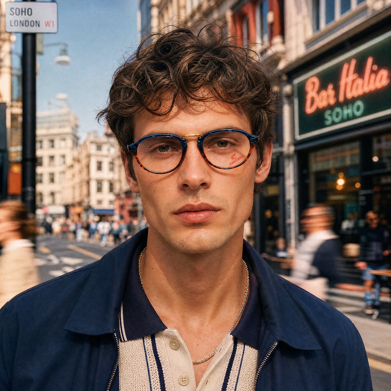 Carrera 5741 vintage glasses. Men's Carrera glasses. Oval shaped men's designer glasses.