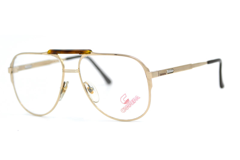 Carrera Vario 5320 men's gold vintage aviator glasses.