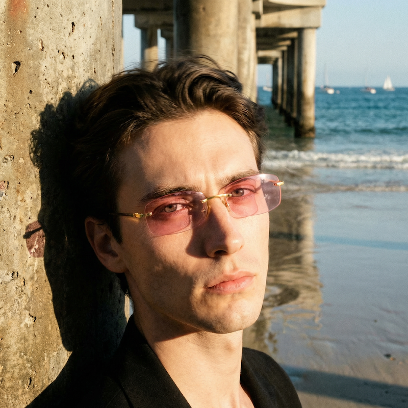 Cartier T Eye Titan vintage sunglasses. 90s Cartier sunglasses. Vintage Cartier sunglasses.  Cartier with pink lenses. 