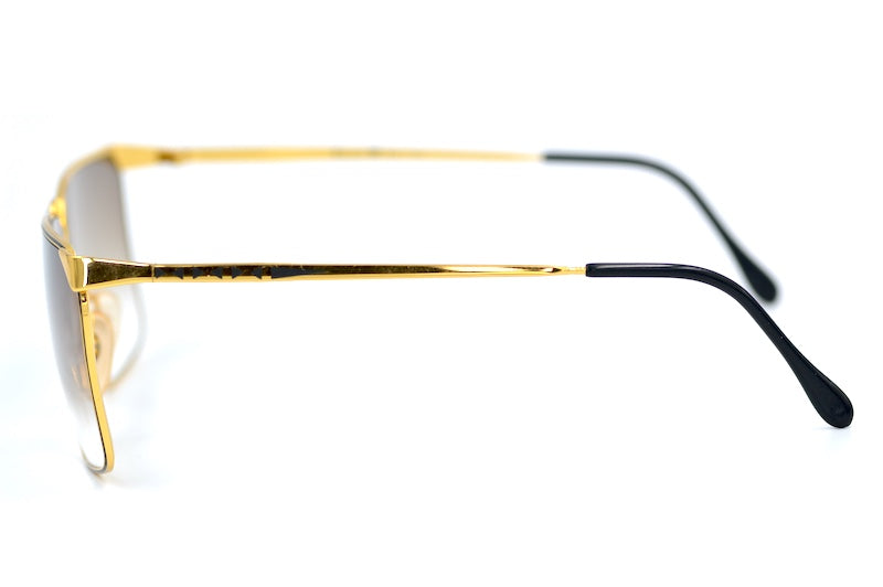 Casanova NM9 Vintage Sunglasses. Gold plated men's luxury sunglasses. Vintage Casanova sunglasses.