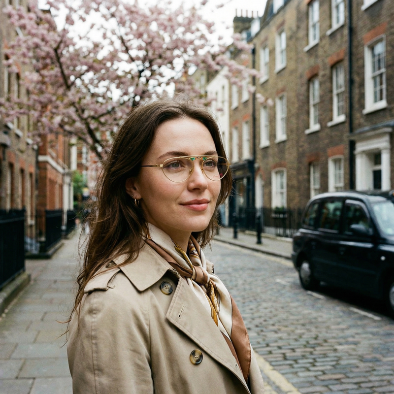 A pair of Casanova FC 13 vintage sunglasses with a gold-plated frame and a stained glass design on the bridge, manufactured in the 90s.