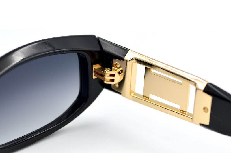 Cazal 8525 001 Women's Black Rectangular Sunglasses UK