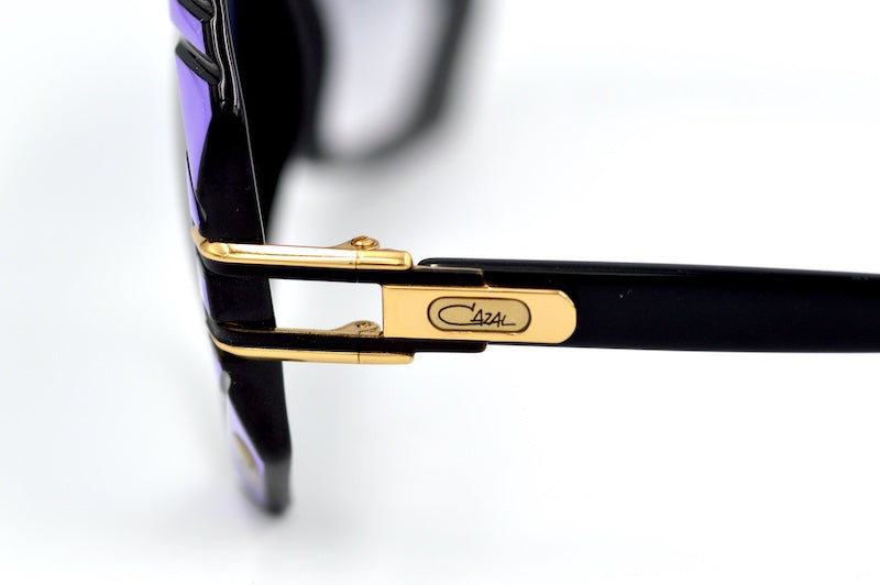 Cazal 868 001 Sunglasses. Black, purple and khaki sunglasses. 80s style Cazal Legends sunglasses.