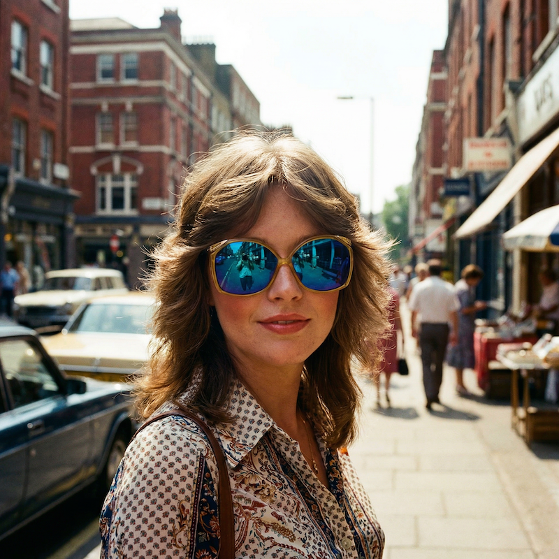 Christian Dior 2104 Blue Mirror Vintage Sunglasses | 80s