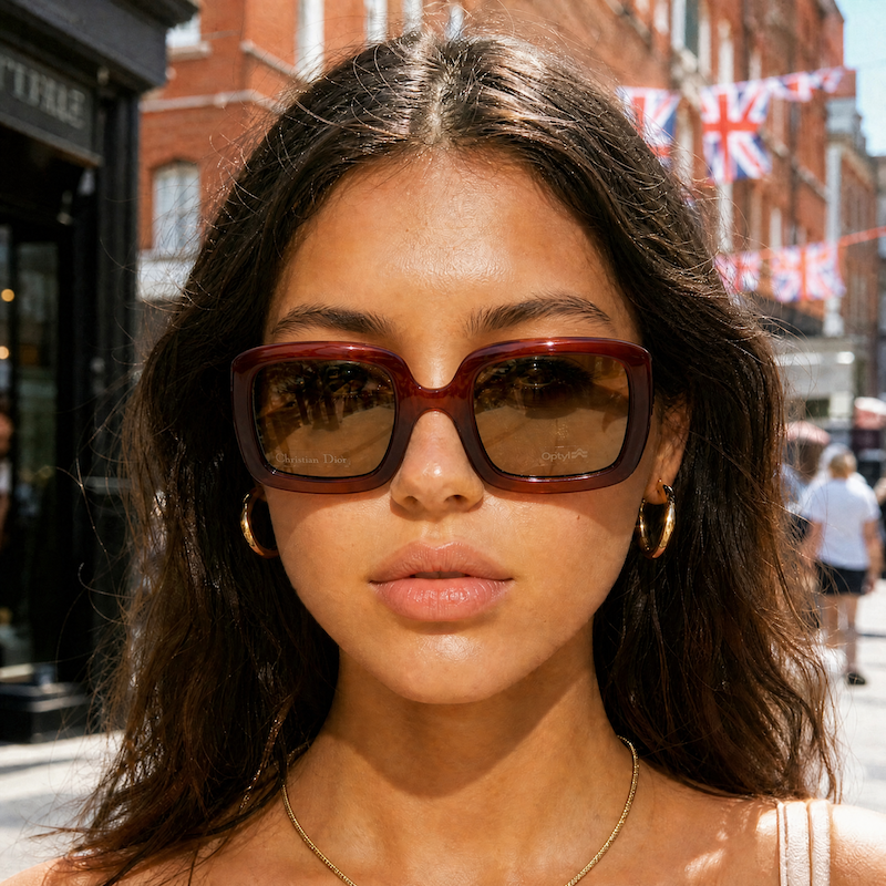 Christian Dior 2987A 30 women's square vintage sunglasses.