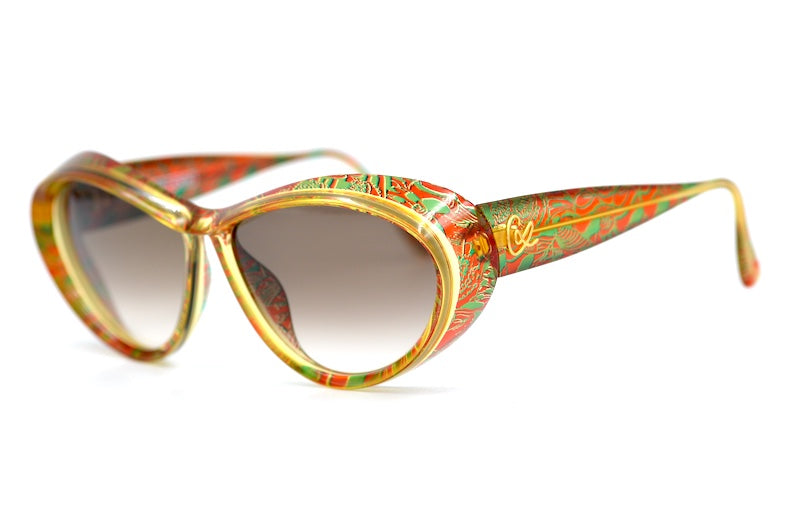 Christian Lacroix 7366 Sunglasses. Women's luxury cat-eye sunglasses.