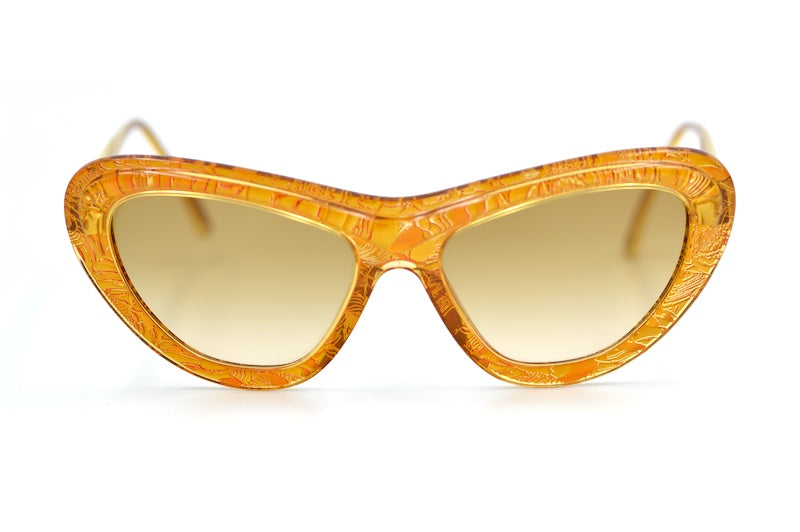 Christian Lacroix 7367 women's gold cat-eye vintage sunglasses