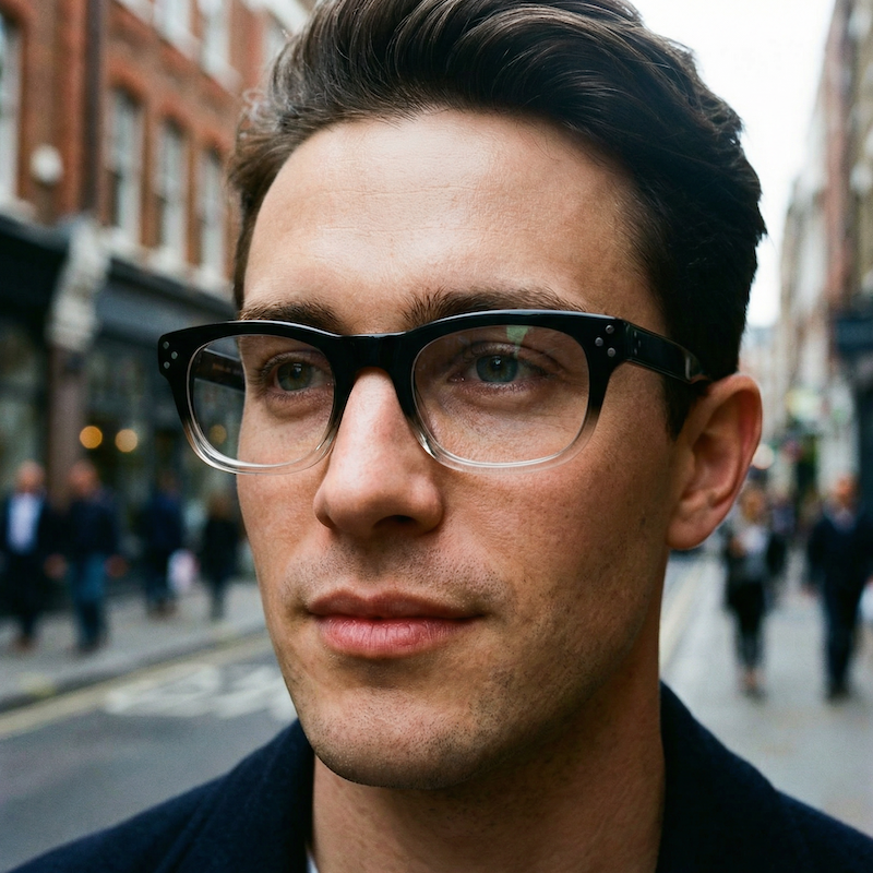 Christopher Vintage Glasses. Mens Vintage Glasses. Mens Retro Glasses. 