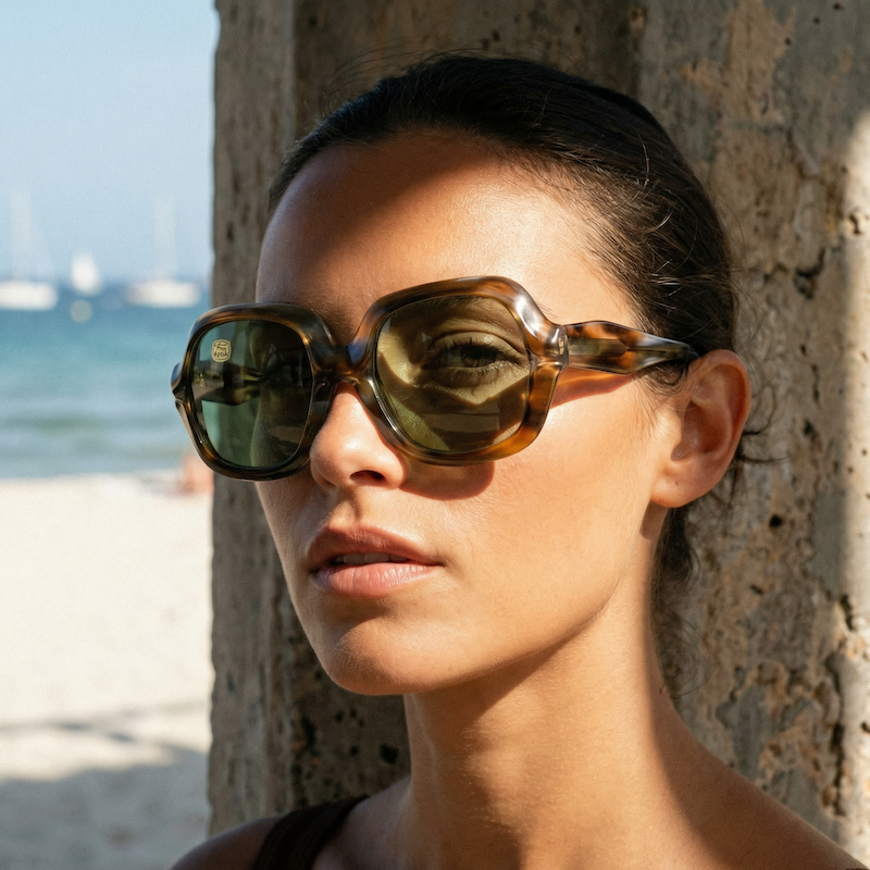 Cintra 70s vintage square oversized  sunglasses. Women's 70s vintage sunglasses. 