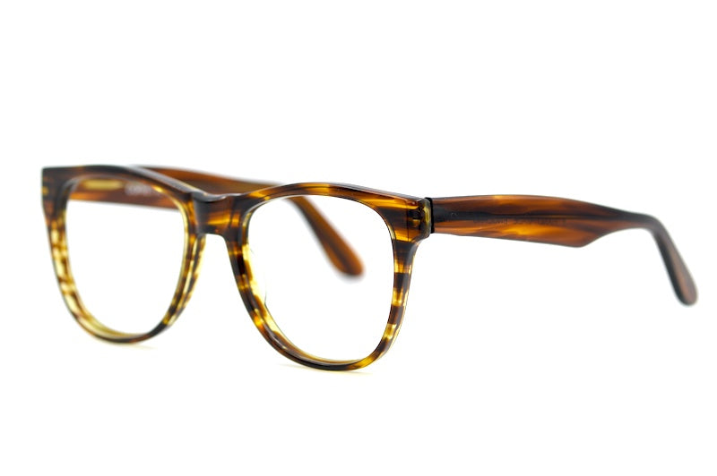 Corvette vintage wayfarer glasses. Brown square vintage glasses. Men's 70s vintage glasses.