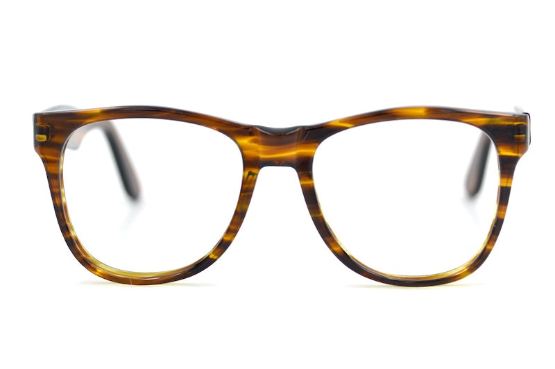 Corvette vintage wayfarer glasses. Brown square vintage glasses. Men's 70s vintage glasses.