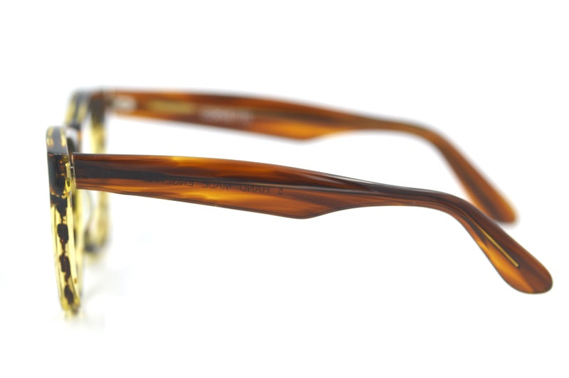 Corvette vintage wayfarer glasses. Brown square vintage glasses. Men's 70s vintage glasses.