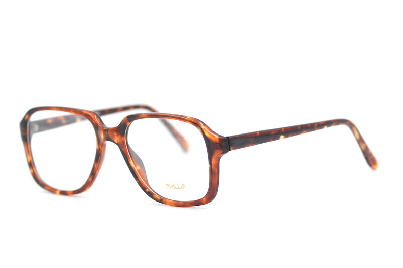 Philip 12 vintage glasses by Conti. Mens retro glasses. Mens square glasses. Mens stylish glasses. Mens reading glasses. 