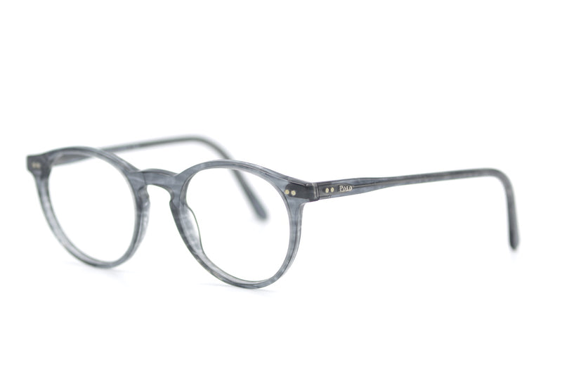 Ralph Lauren Polo 2083 retro glasses. Grey round glasses. Unisex round glasses. 
