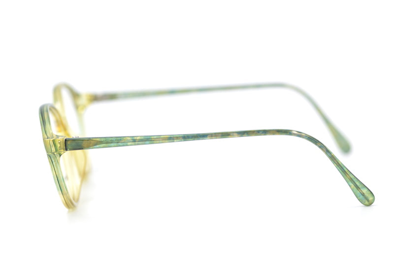 Terri Brogan 8867 vintage glasses. Women's vintage glasses. Women's oval glasses. Women's green glasses. 