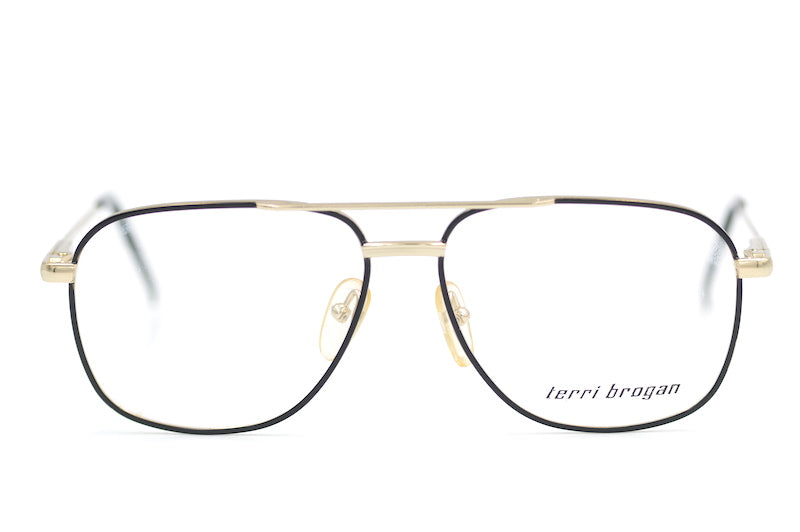 Terri Brogan 8902 aviator glasses. Mens vintage glasses. Mens vintage aviator. Mens prescription glasses. Mens designer glasses. Retro glasses. Sustainable glasses. 