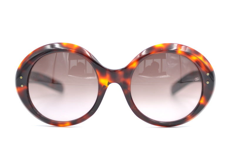 Oliver Goldsmith Goo Goo Sunglasses. Rare Oliver Goldsmith Sunglasses. Designer Sunglasses. Round oversized sunglasses. 