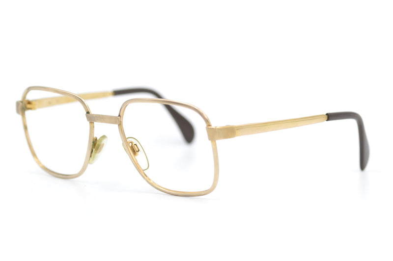 Menrad 371 vintage glasses. Mens vintage glasses. Mens 70s glasses. Gold square glasses. 70s square glasses.